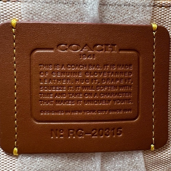 Coach LARGEST Rogue 36 Glovetanned Leather Top Handle Saddle Brown 54556 Bag - Picture 16 of 16